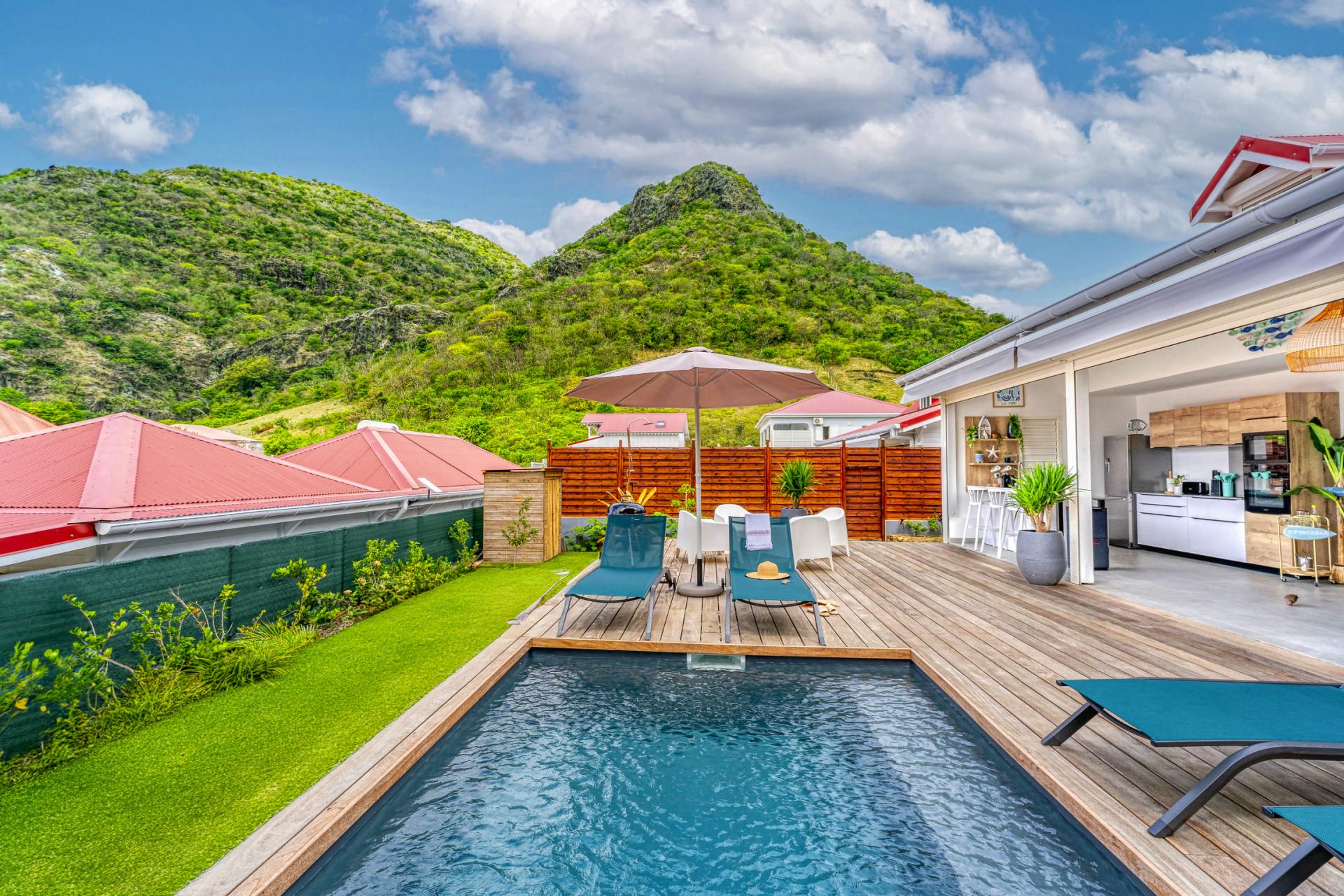1.A louer villa avec piscine et Terre de haut Les Saintes- Villa Topaze